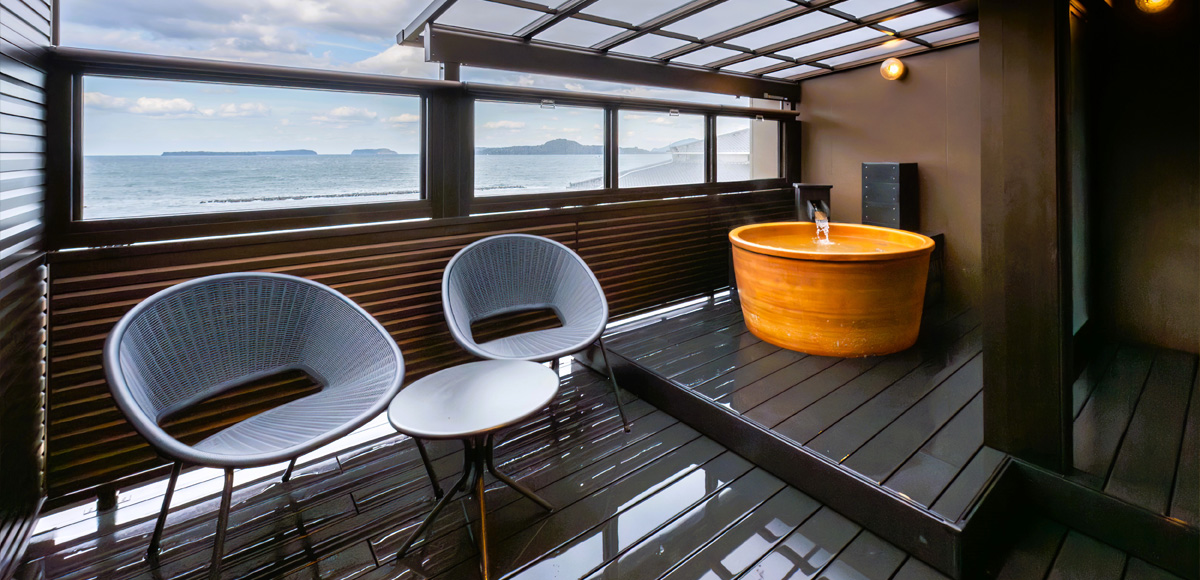 露天風呂付客室 和室10帖「ひいらぎ」